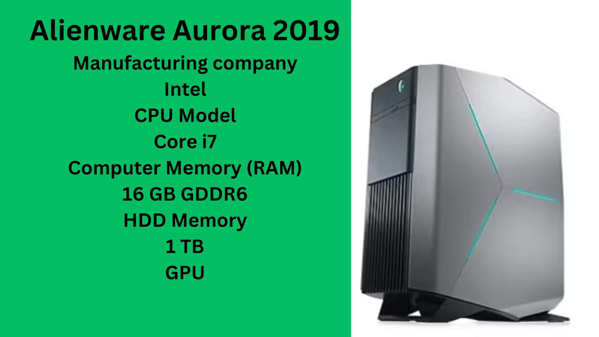 Alienware Aurora 2019