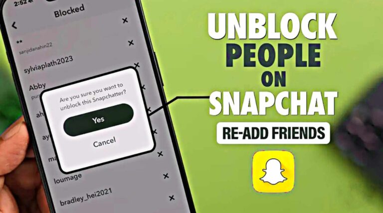 Graphic showing the process of unlocking people on Snapchat, featuring the app's interface and social networking elements.