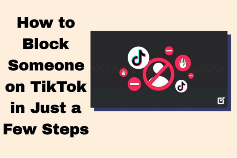 Easy-to-follow visual steps for blocking a TikTok user, ensuring a straightforward experience for all users.